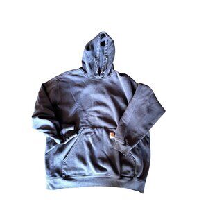Carhartt Mens Navy Blue Heavyweight Pullover Hoodie Sweatshirt 2XL